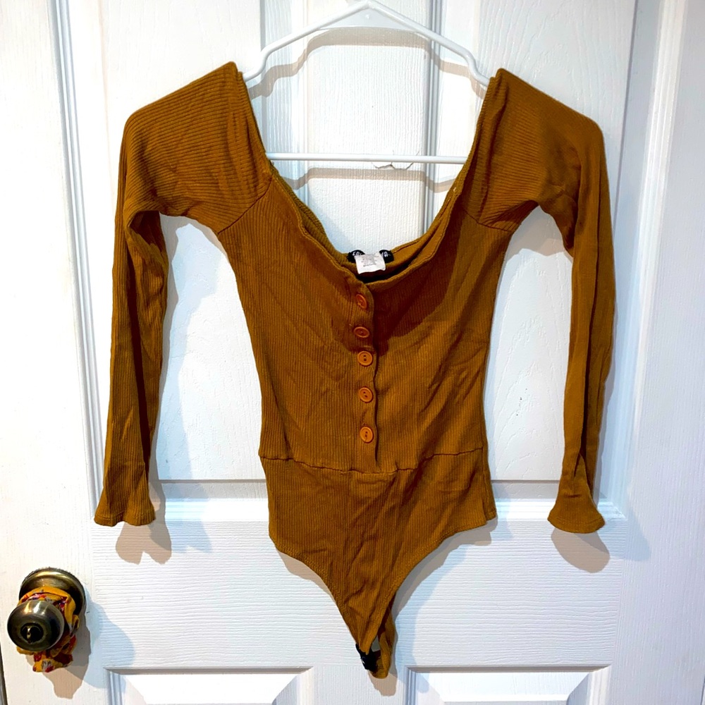 Orange bodysuit